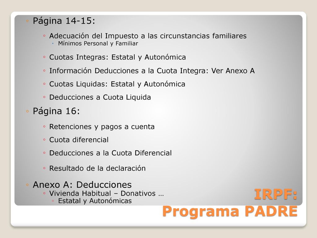 Impuesto sobre la renta de las personas fisicas ppt descargar