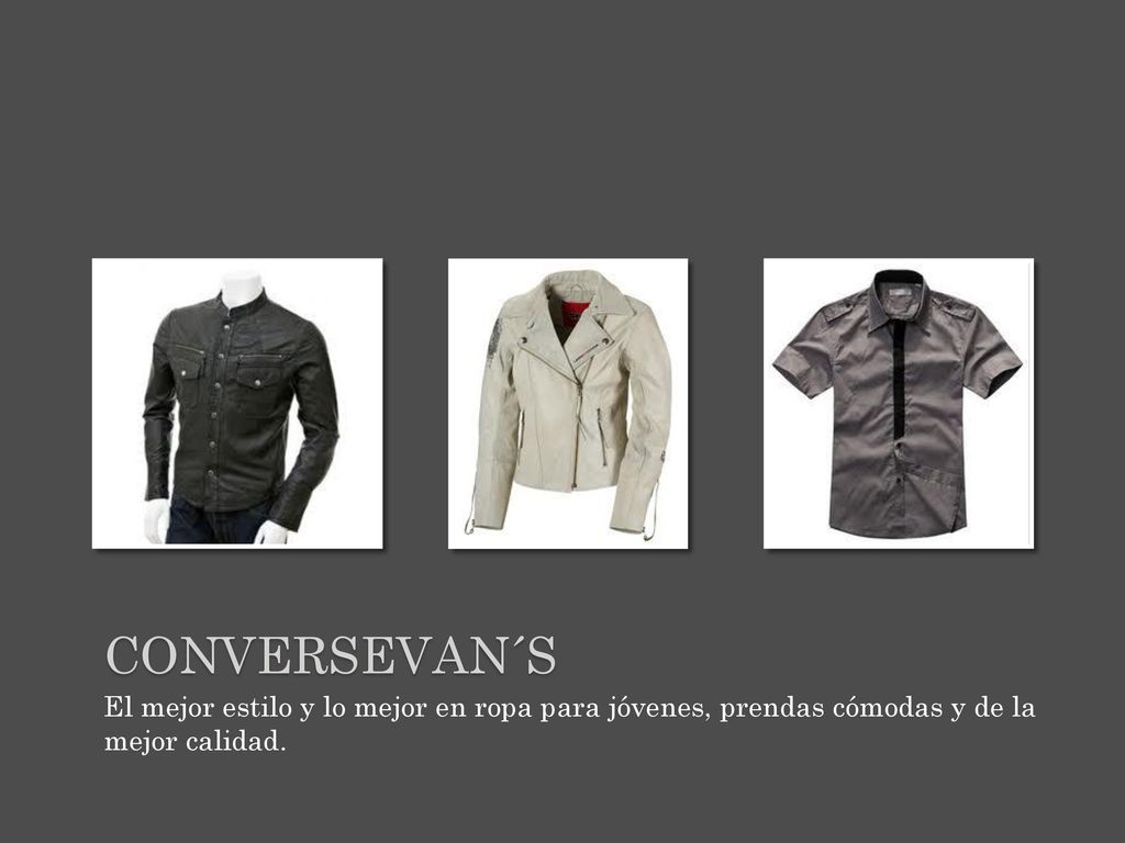 CONVERSEVAN´S El mejor estilo y lo mejor en ropa para jóvenes, prendas cómodas y de la mejor calidad.