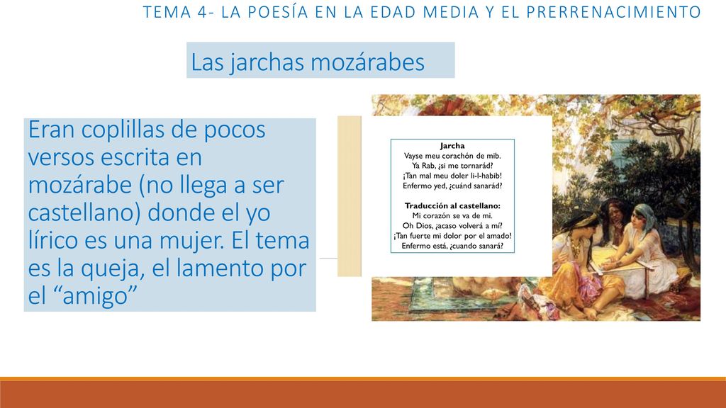 Tema 4- LA POESÍA EN LA EDAD MEDIA Y EL PRERRENACIMIENTO