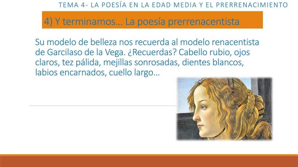 Tema 4- LA POESÍA EN LA EDAD MEDIA Y EL PRERRENACIMIENTO