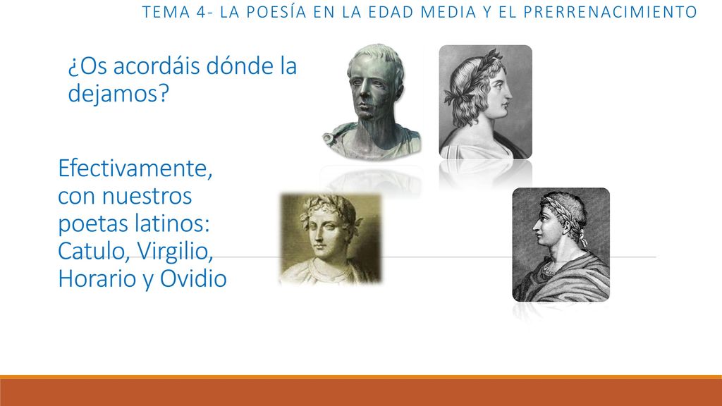 Tema 4- LA POESÍA EN LA EDAD MEDIA Y EL PRERRENACIMIENTO