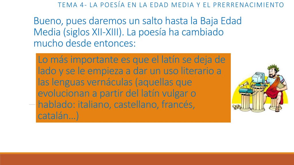 Tema 4- LA POESÍA EN LA EDAD MEDIA Y EL PRERRENACIMIENTO