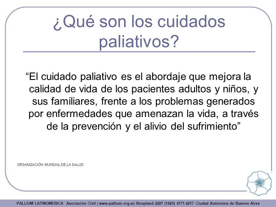 ¿Qué son los cuidados paliativos