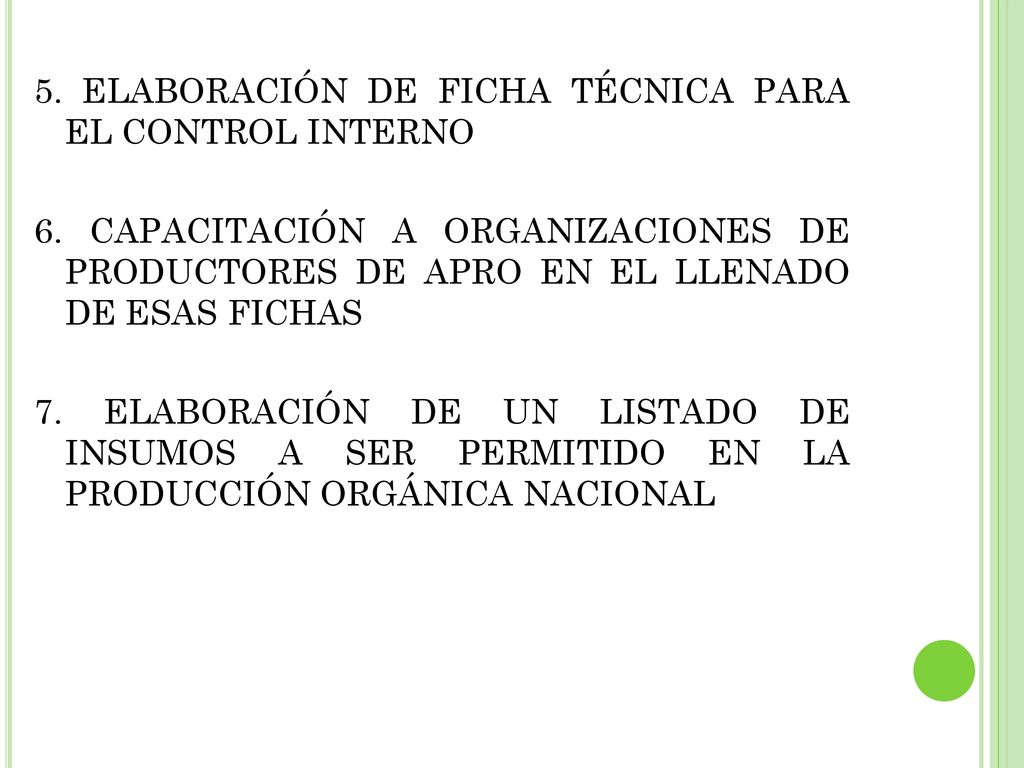 5. ELABORACIÓN DE FICHA TÉCNICA PARA EL CONTROL INTERNO 6