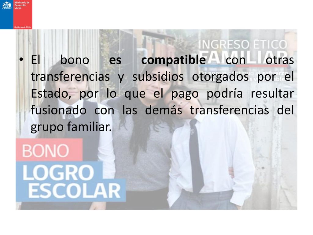 El bono es compatible con otras transferencias y subsidios otorgados por el Estado, por lo que el pago podría resultar fusionado con las demás transferencias del grupo familiar.