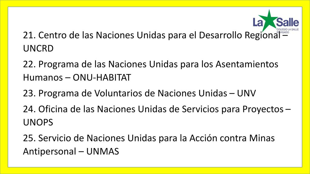 21. Centro de las Naciones Unidas para el Desarrollo Regional – UNCRD