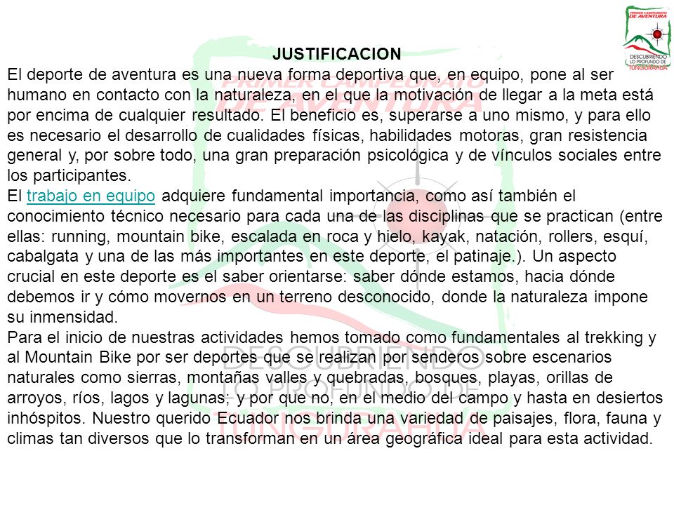 JUSTIFICACION
