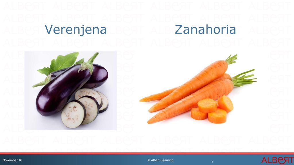 Verenjena Zanahoria Fruta o vegetal November 16 © Albert-Learning