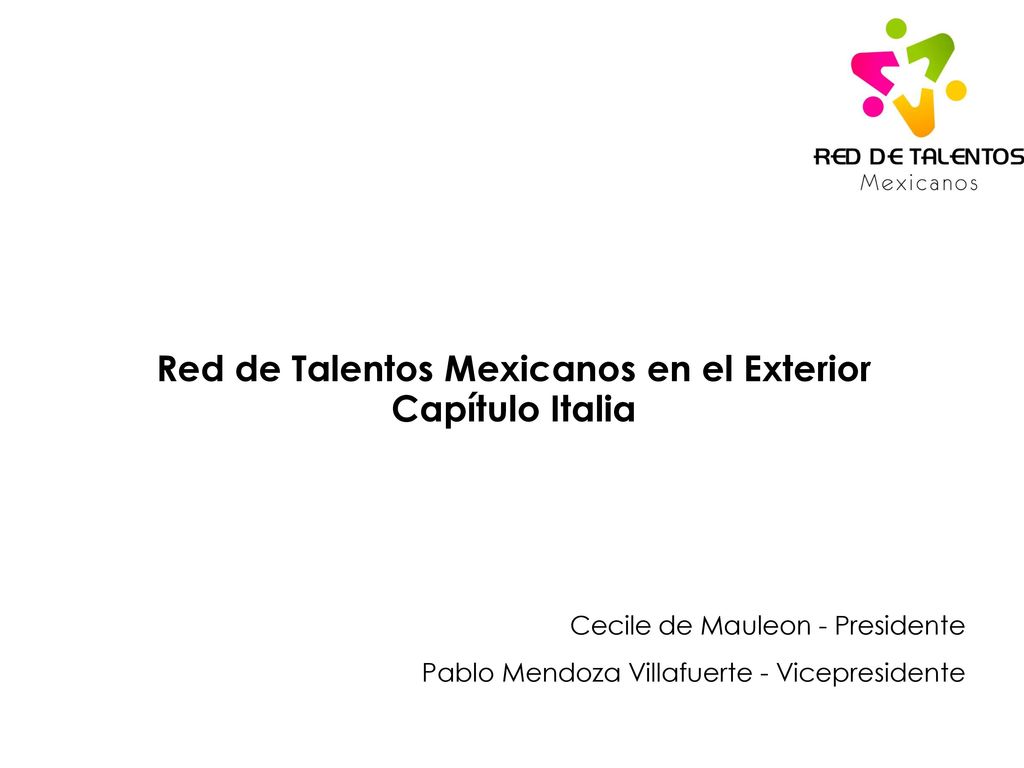 Red de Talentos Mexicanos en el Exterior Capítulo Italia