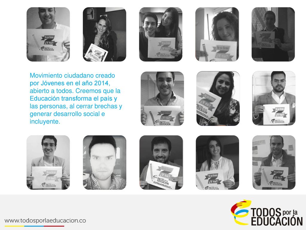 Movimiento ciudadano creado por Jóvenes en el año 2014, abierto a todos.
