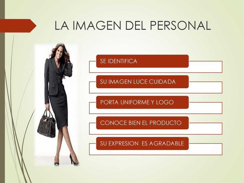 LA IMAGEN DEL PERSONAL SE IDENTIFICA SU IMAGEN LUCE CUIDADA