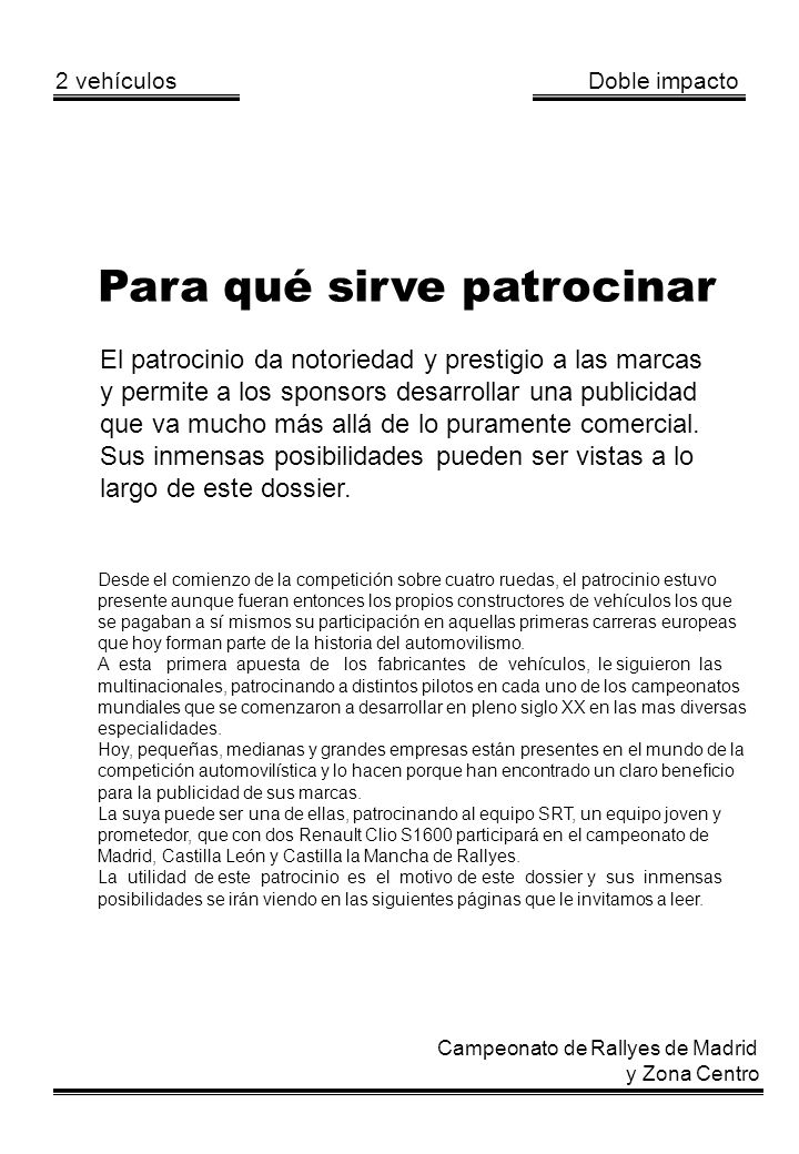 Para qué sirve patrocinar