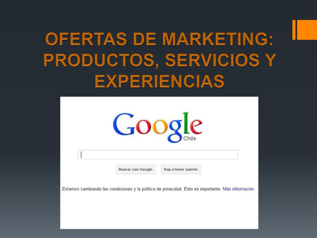 OFERTAS DE MARKETING: PRODUCTOS, SERVICIOS Y EXPERIENCIAS