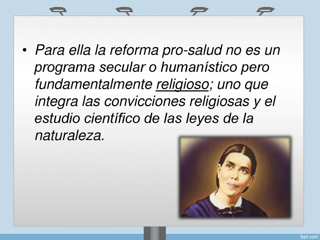 • Para ella la reforma pro-salud no es un.