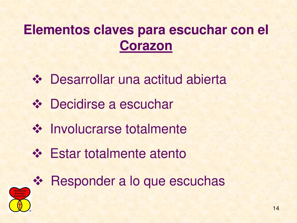 Elementos claves para escuchar con el Corazon