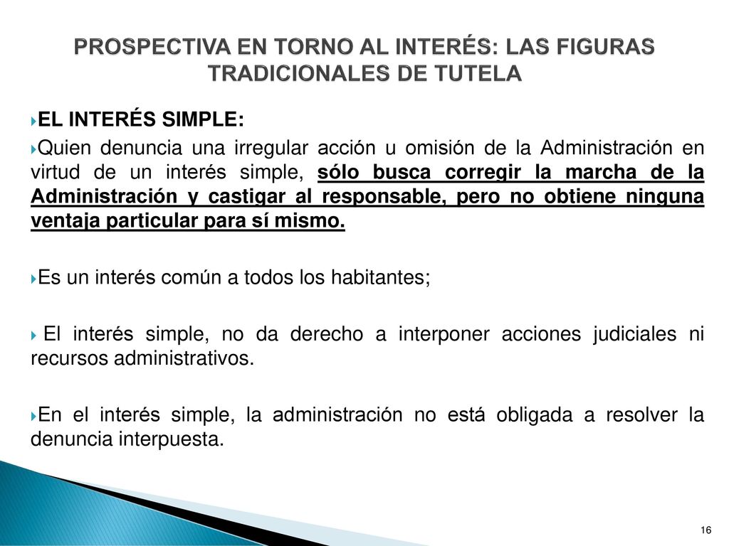 PROSPECTIVA EN TORNO AL INTERÉS: LAS FIGURAS TRADICIONALES DE TUTELA
