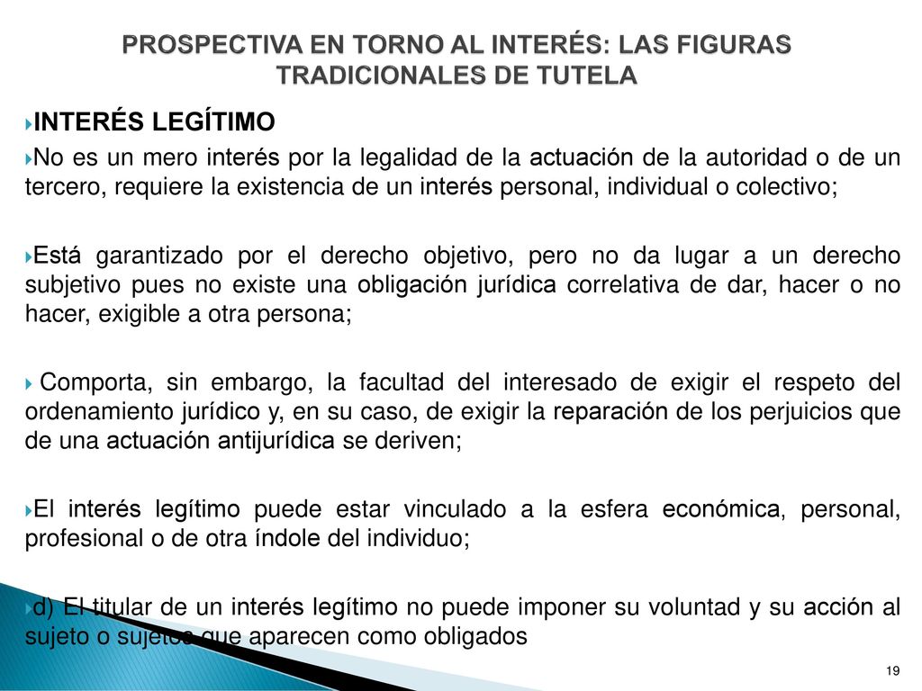PROSPECTIVA EN TORNO AL INTERÉS: LAS FIGURAS TRADICIONALES DE TUTELA