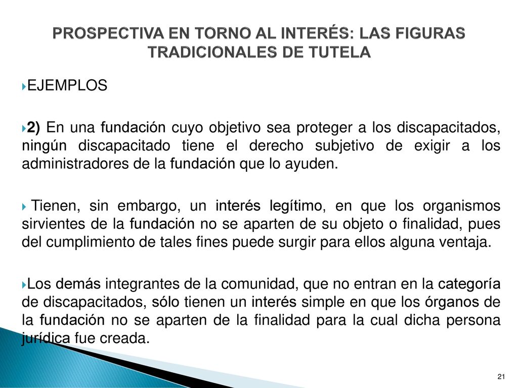 PROSPECTIVA EN TORNO AL INTERÉS: LAS FIGURAS TRADICIONALES DE TUTELA