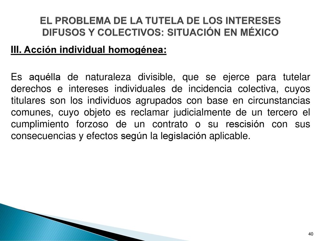 EL PROBLEMA DE LA TUTELA DE LOS INTERESES DIFUSOS Y COLECTIVOS: SITUACIÓN EN MÉXICO