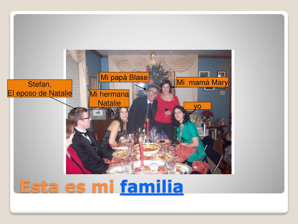 Esta es mi familia Mi papá Blase Mi mamá Mary Stefan,