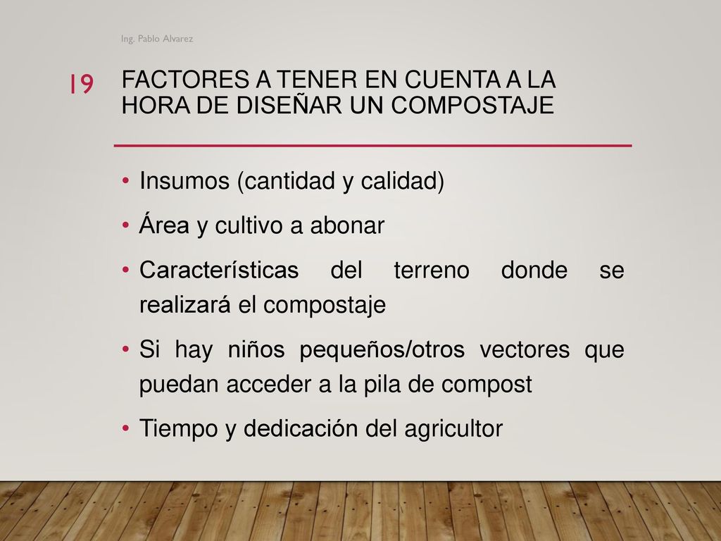 Factores a tener en cuenta a la hora de diseñar un compostaje