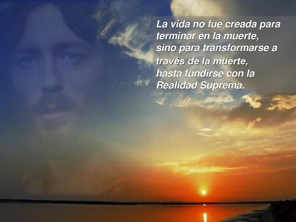 La vida no fue creada para terminar en la muerte,