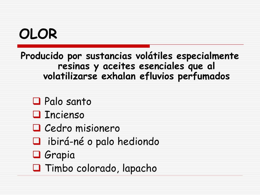 OLOR Palo santo Incienso Cedro misionero ibirá-né o palo hediondo