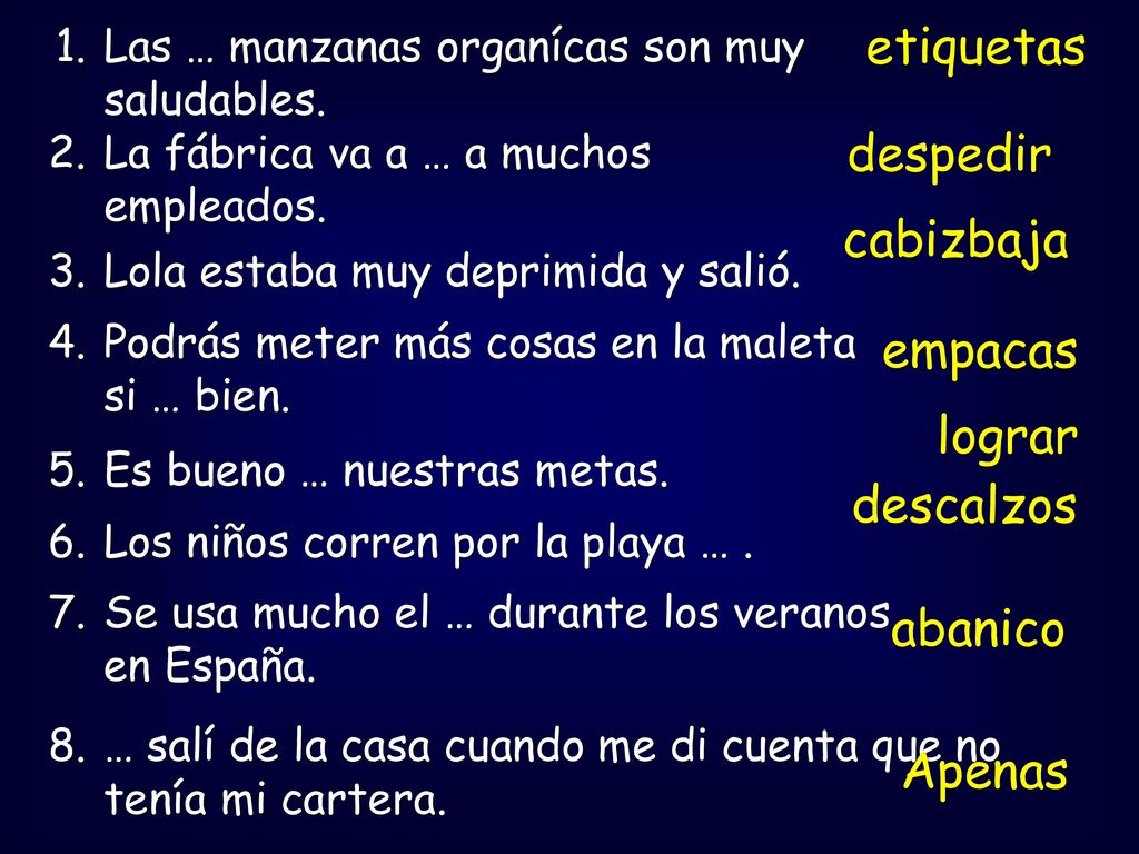 etiquetas despedir cabizbaja empacas lograr descalzos abanico Apenas