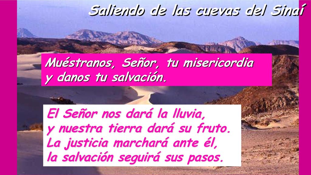 Muéstranos, Señor, tu misericordia y danos tu salvación.