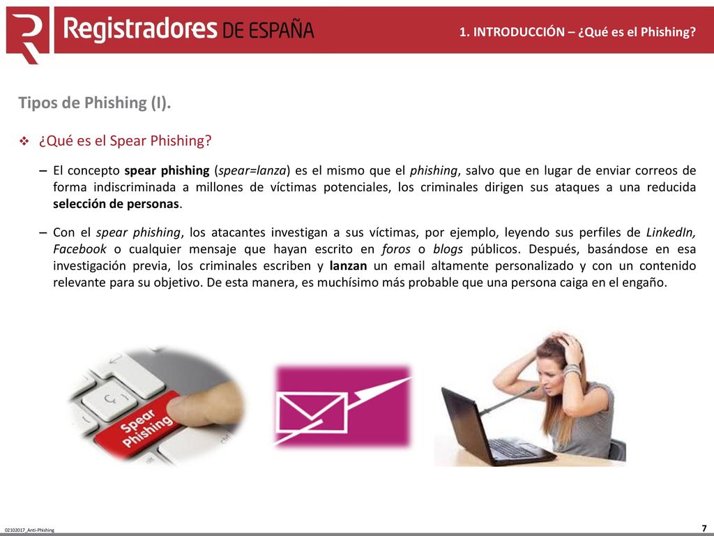 Tipos de Phishing (I). ¿Qué es el Spear Phishing