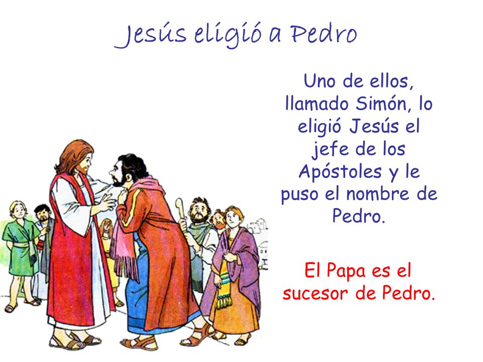 El Papa es el sucesor de Pedro.
