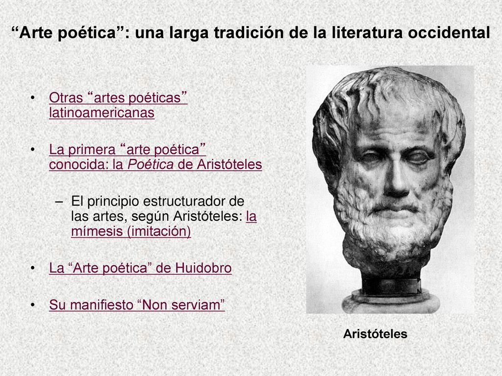 Arte poética : una larga tradición de la literatura occidental