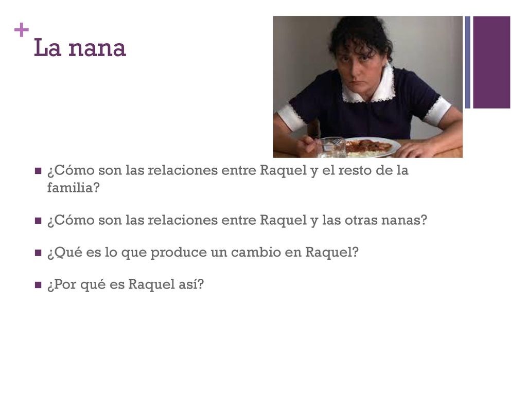 La nana ¿Cómo son las relaciones entre Raquel y el resto de la familia ¿Cómo son las relaciones entre Raquel y las otras nanas