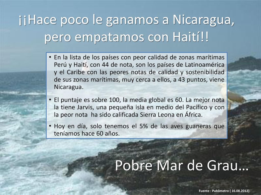 ¡¡Hace poco le ganamos a Nicaragua, pero empatamos con Haití!!