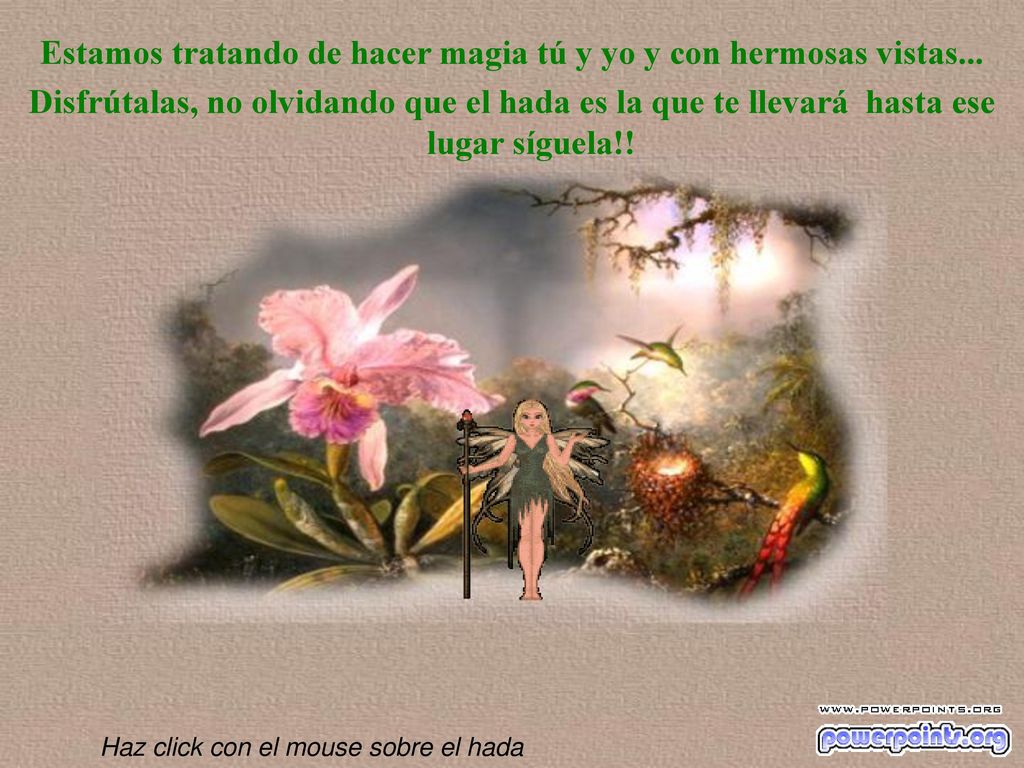 Estamos tratando de hacer magia tú y yo y con hermosas vistas...