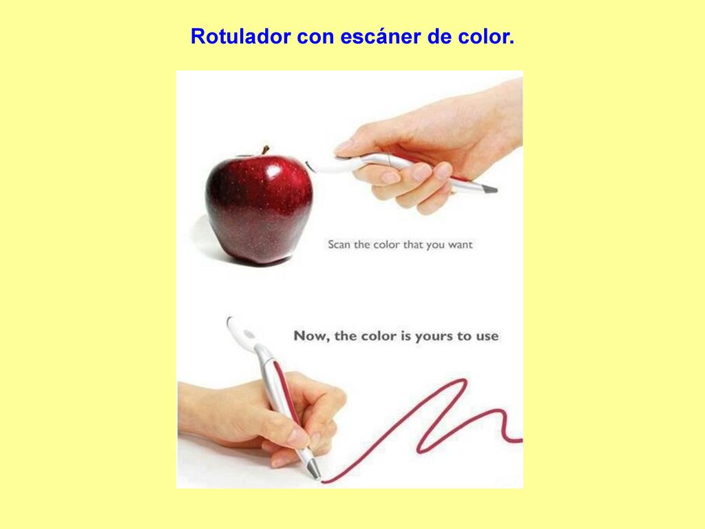 Rotulador con escáner de color.