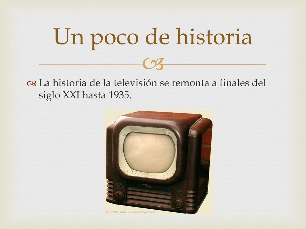Historia de la televisión - ppt descargar