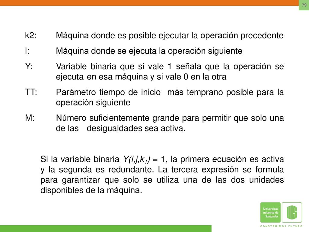 k2: Máquina donde es posible ejecutar la operación precedente