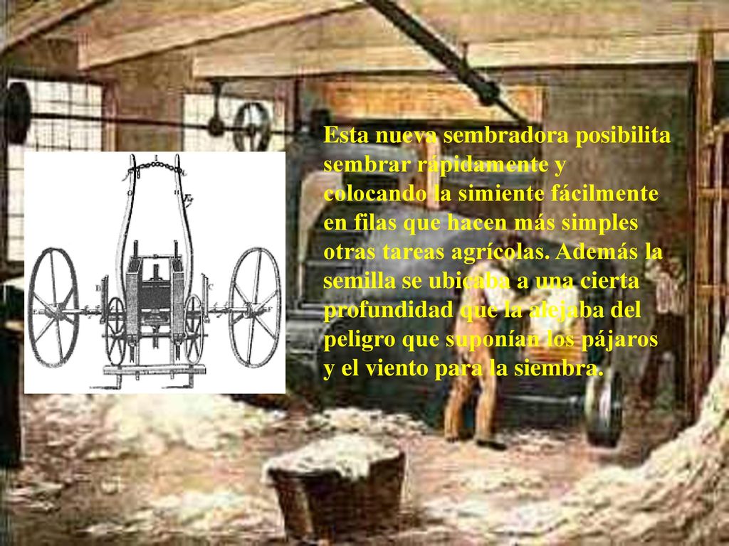 Esta nueva sembradora posibilita sembrar rápidamente y colocando la simiente fácilmente en filas que hacen más simples otras tareas agrícolas.