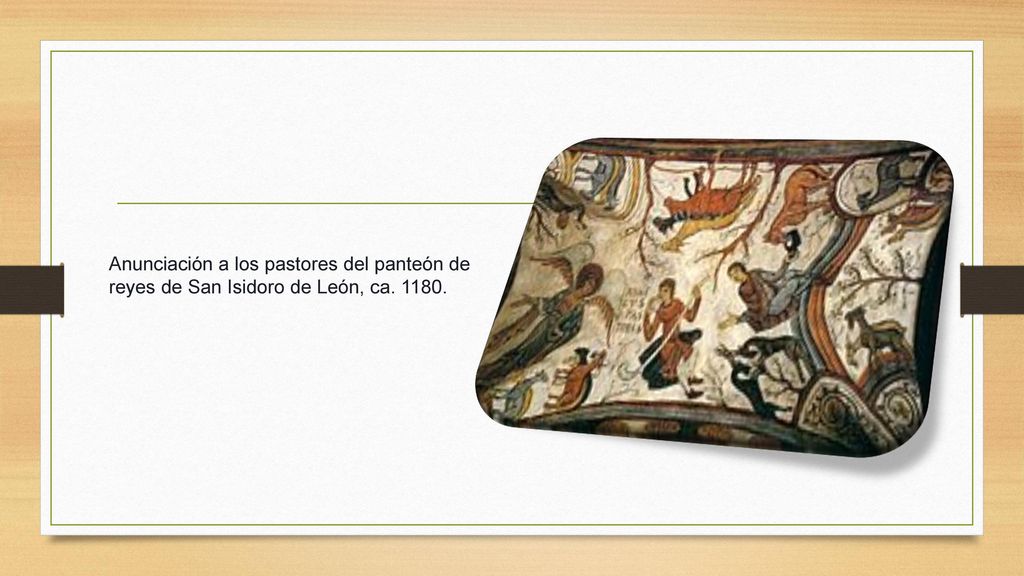 Anunciación a los pastores del panteón de reyes de San Isidoro de León, ca