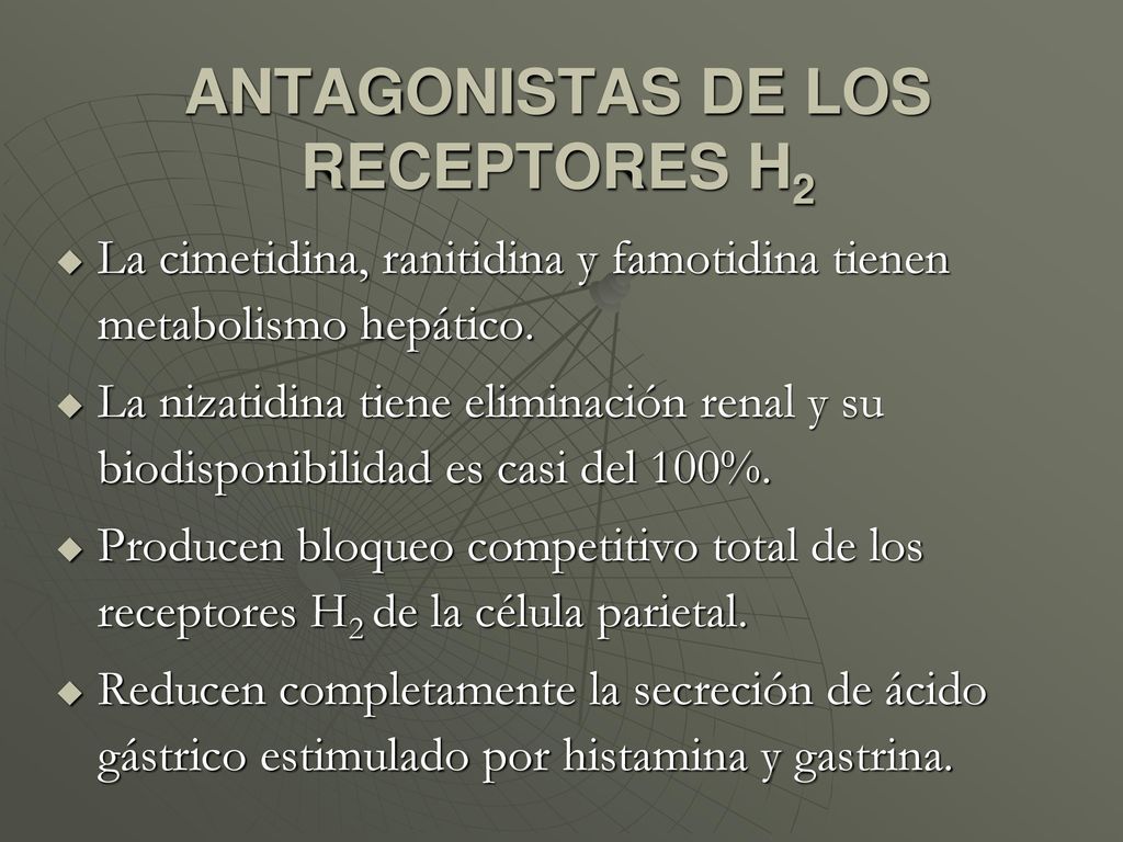 ANTAGONISTAS DE LOS RECEPTORES H2