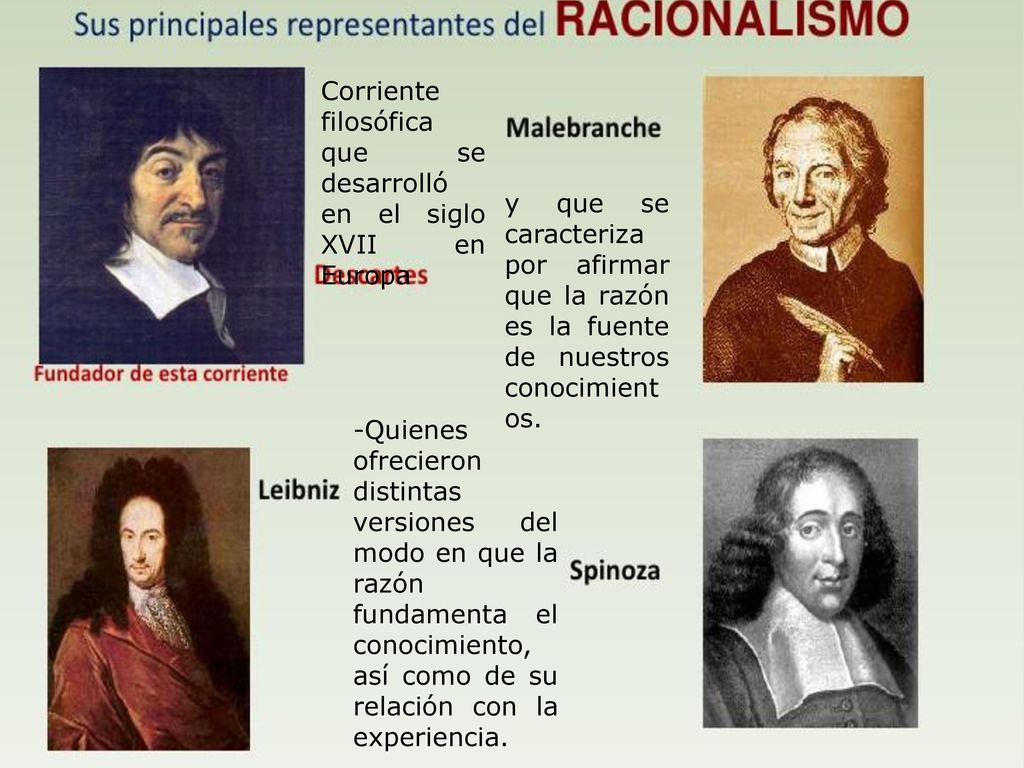 Corriente filosófica que se desarrolló en el siglo XVII en Europa