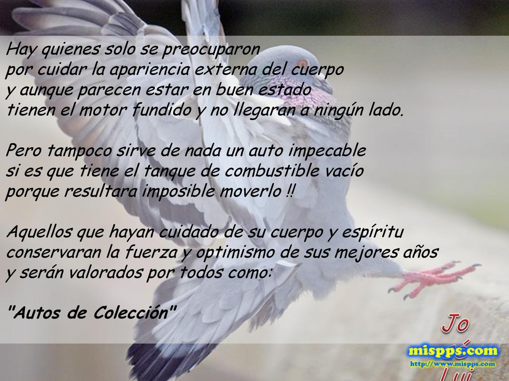 Hay quienes solo se preocuparon por cuidar la apariencia externa del cuerpo y aunque parecen estar en buen estado tienen el motor fundido y no llegaran a ningún lado.