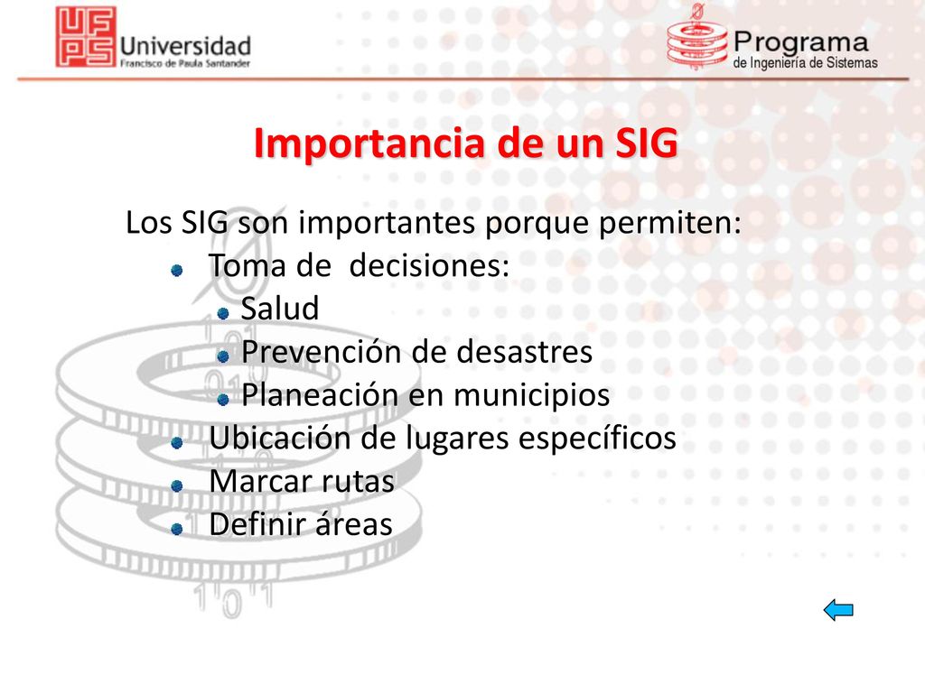 Importancia de un SIG Los SIG son importantes porque permiten: