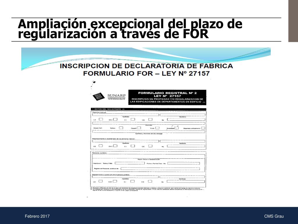 Ampliación excepcional del plazo de regularización a través de FOR