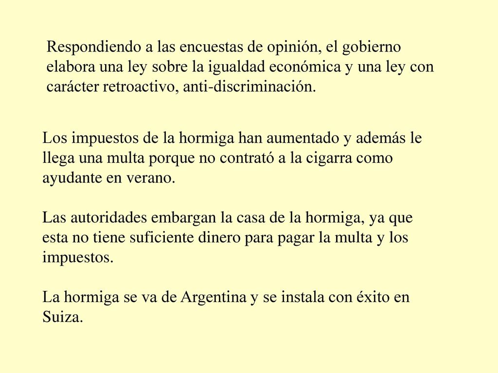 Respondiendo a las encuestas de opinión, el gobierno elabora una ley sobre la igualdad económica y una ley con carácter retroactivo, anti-discriminación.