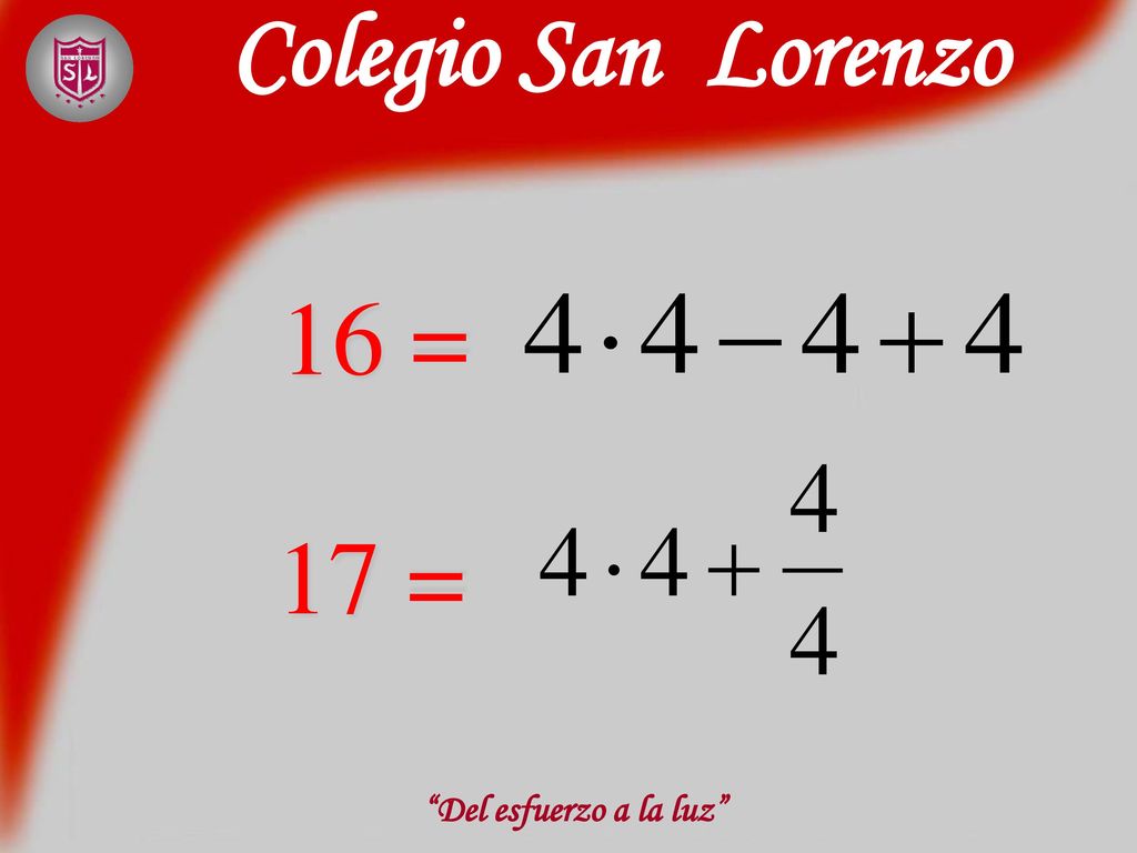 Colegio San Lorenzo 16 = 17 = Del esfuerzo a la luz