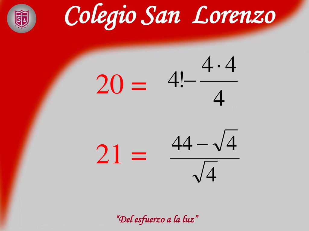 Colegio San Lorenzo 20 = 21 = Del esfuerzo a la luz