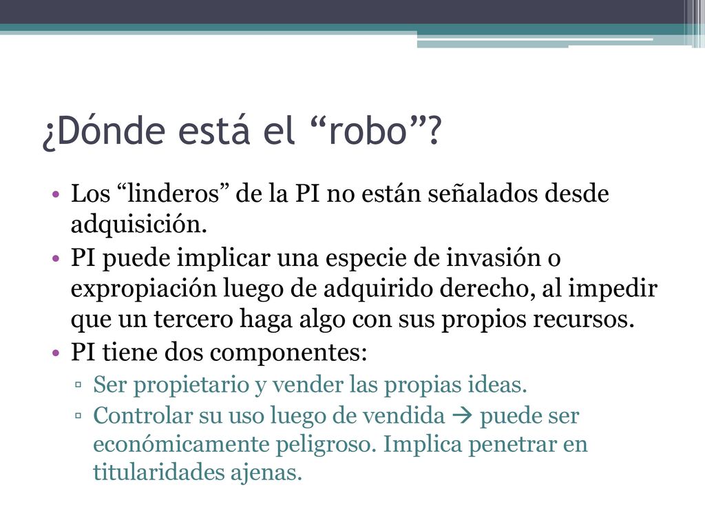 ¿Dónde está el robo Los linderos de la PI no están señalados desde adquisición.