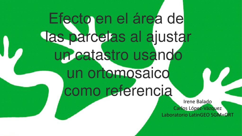 las parcelas al ajustar un catastro usando un ortomosaico